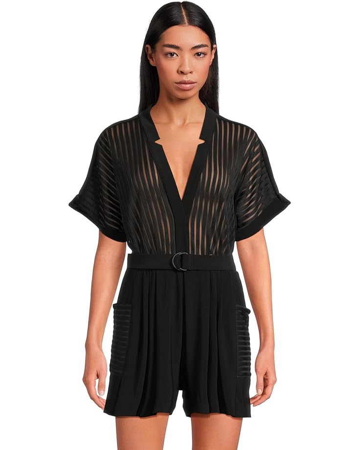 

Комбинезон Norma Kamali Geralyn Short Sleeve Jumpshort, черный