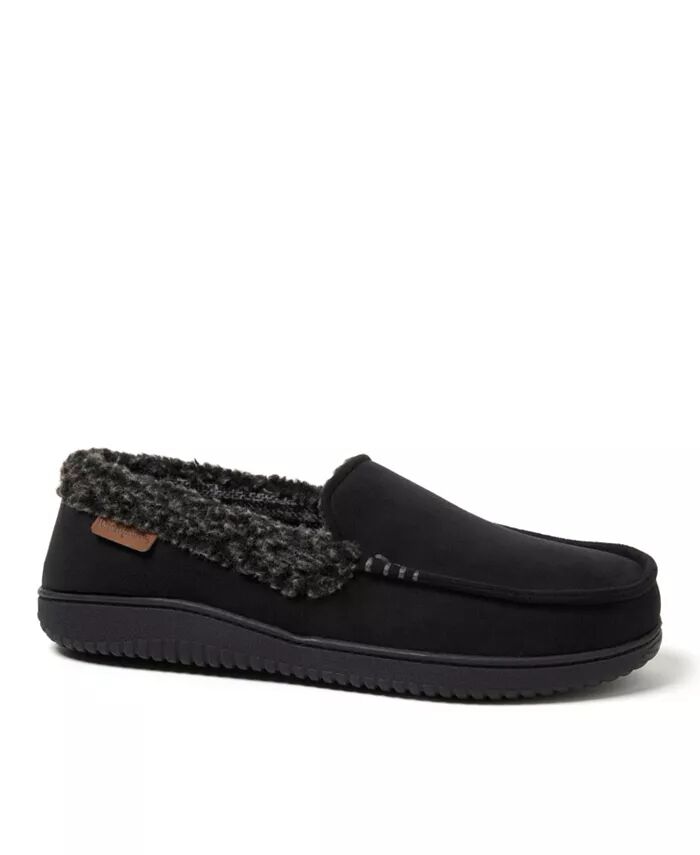 

Мужские мокасины Alexander Microsuede, домашние тапочки Dearfoams, черный