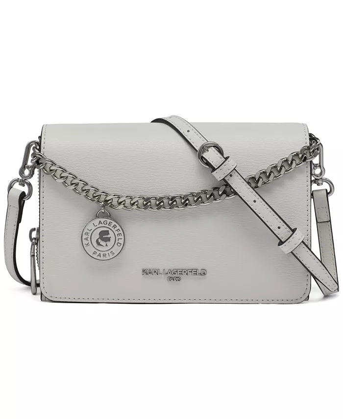 

Сумка Lourdes Crossbody с цепочным ремешком KARL LAGERFELD PARIS, белый