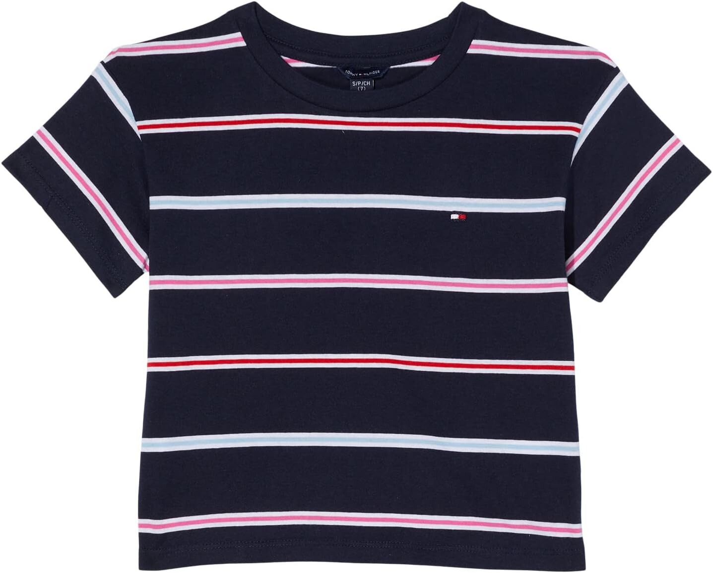 

Футболка Tommy Hilfiger Tommy Multi Stripe Tee, цвет Navy Blazer