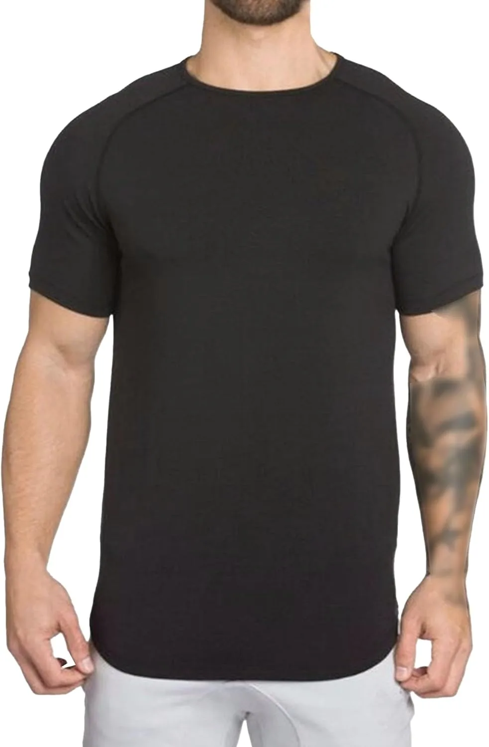 

Мужская футболка Stretch Longline Solid Athletic Aosufei