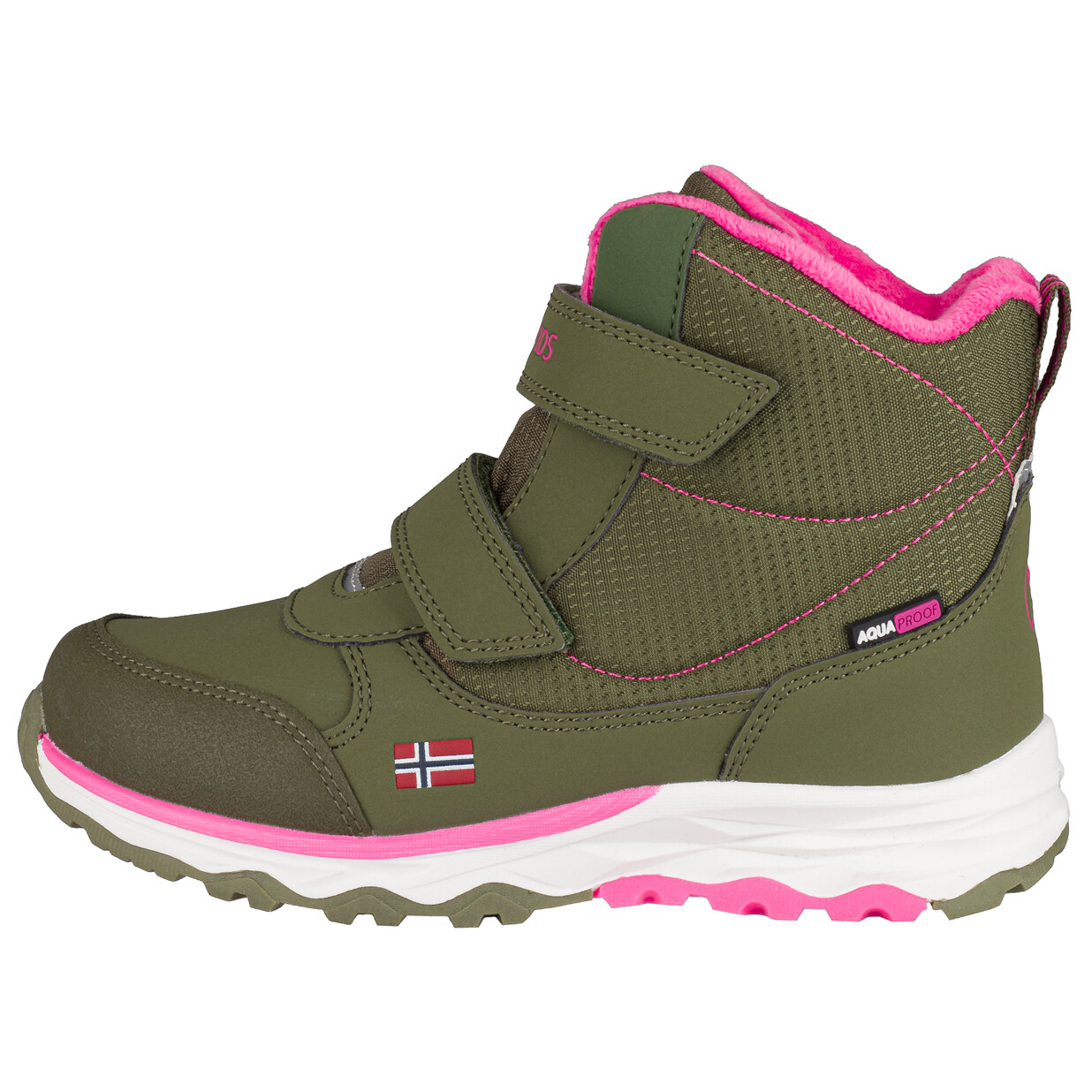 

Зимние ботинки Trollkids Kid's Hafjell Winter Boots, цвет Dusky Olive/Light Magenta