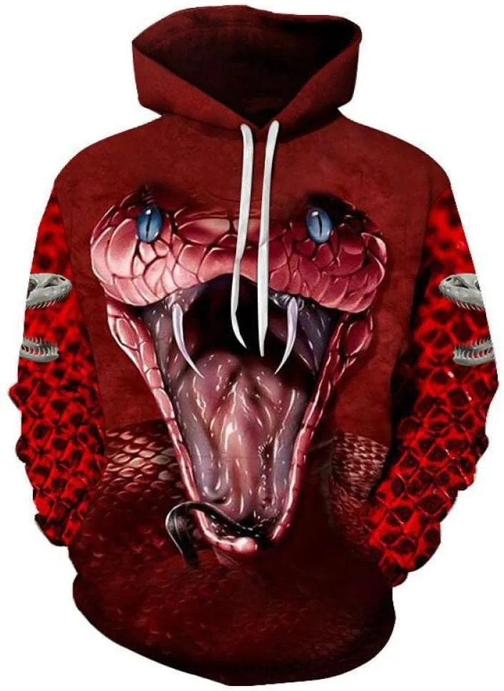 

Худи мужское 3D Cobra Anime, оверсайз MSHZSH