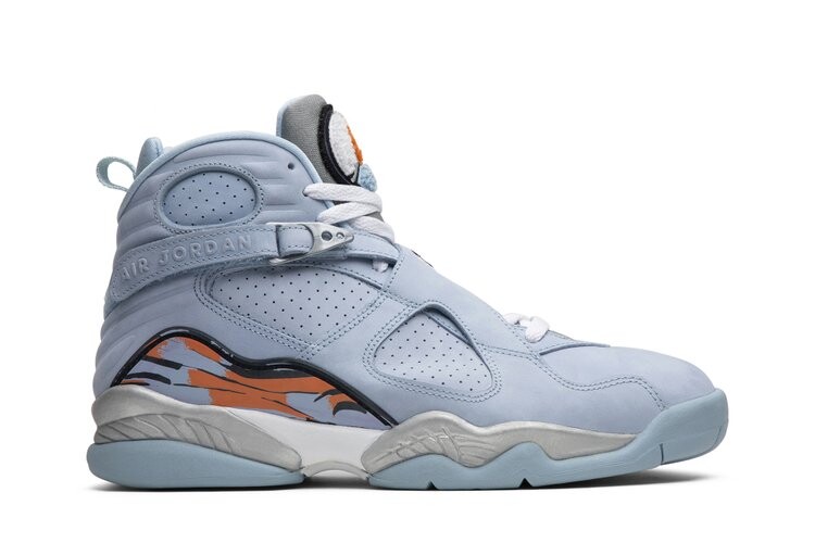 

Кроссовки Air Jordan Wmns Air Jordan 8 Retro 'Ice Blue', синий