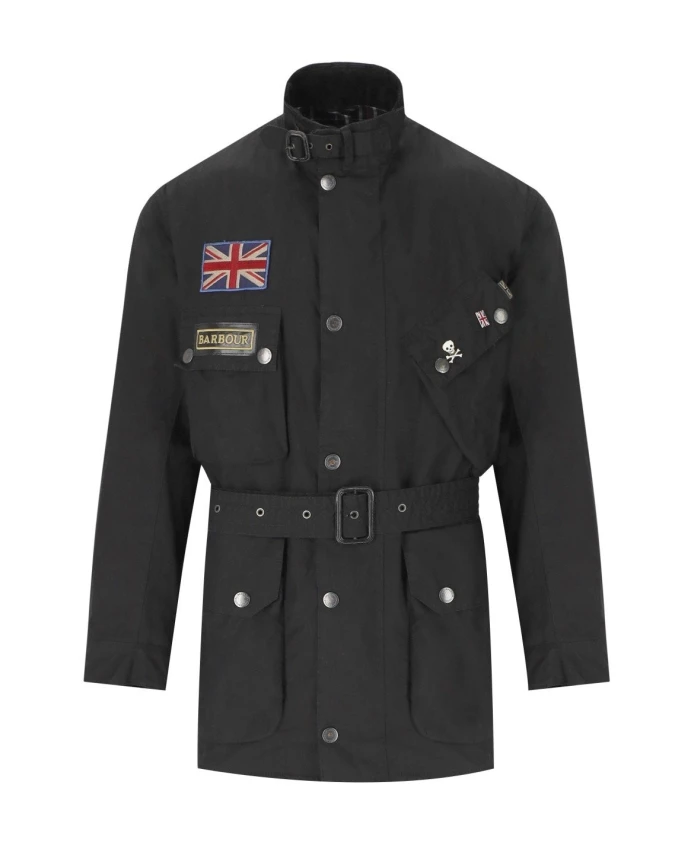 

Электронная вощеная куртка к 60-летию Стива Маккуина Barbour, черный