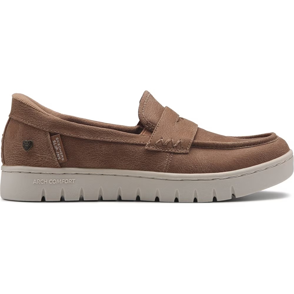 Мокасины Slip-Ins Arch Comfort Sunfest Skechers, коричневый — фото 2