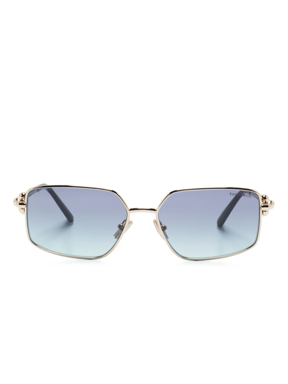 

Солнцезащитные очки в прямоугольной оправе Tiffany & Co Eyewear, золотой