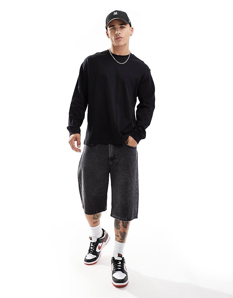 

Jack & Jones – футболка оверсайз Langärmliges в цвете Schwarz
