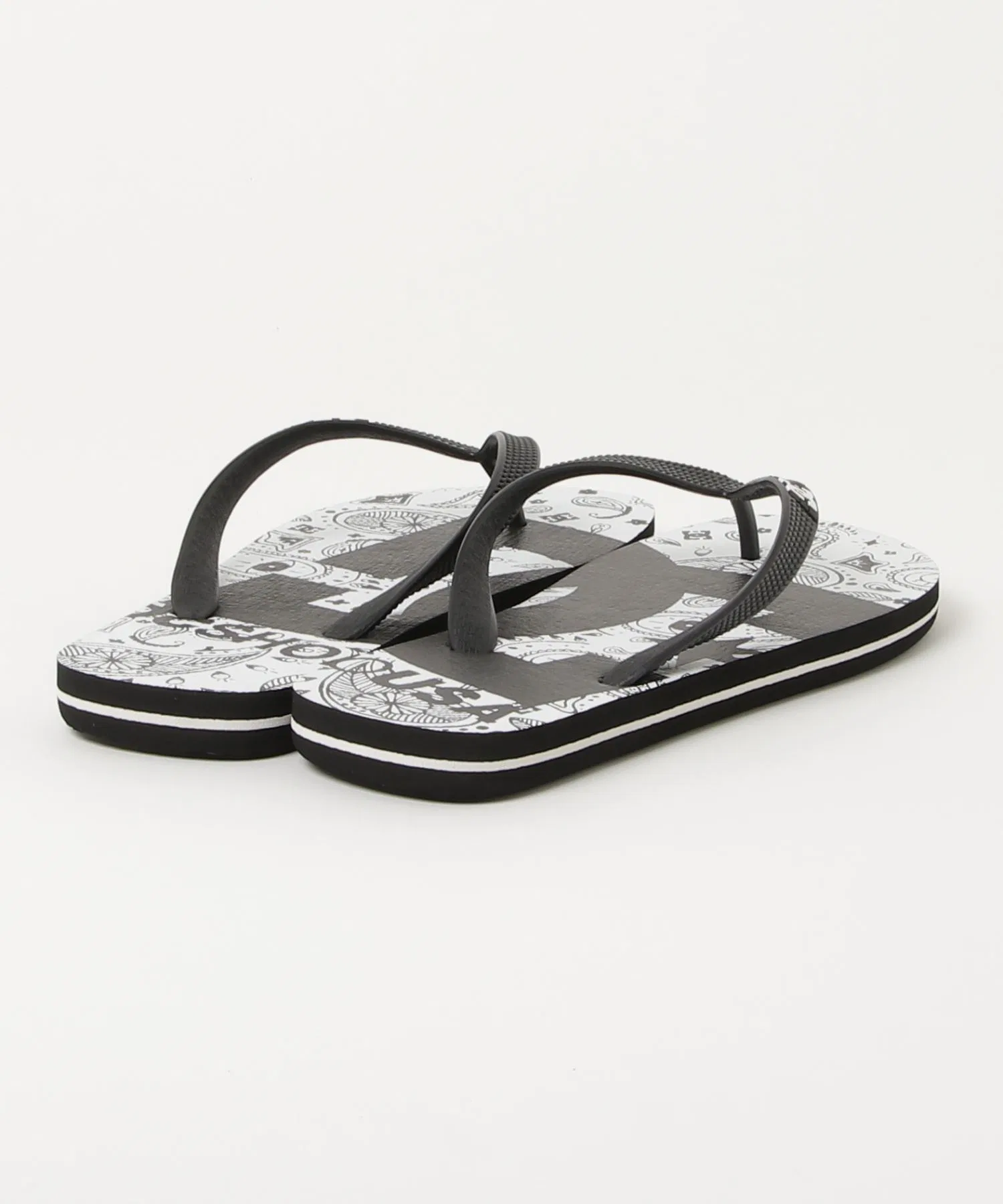 Мужские пляжные сандалии DC SHOES SPRAY GRAFFIK белые — фото 2