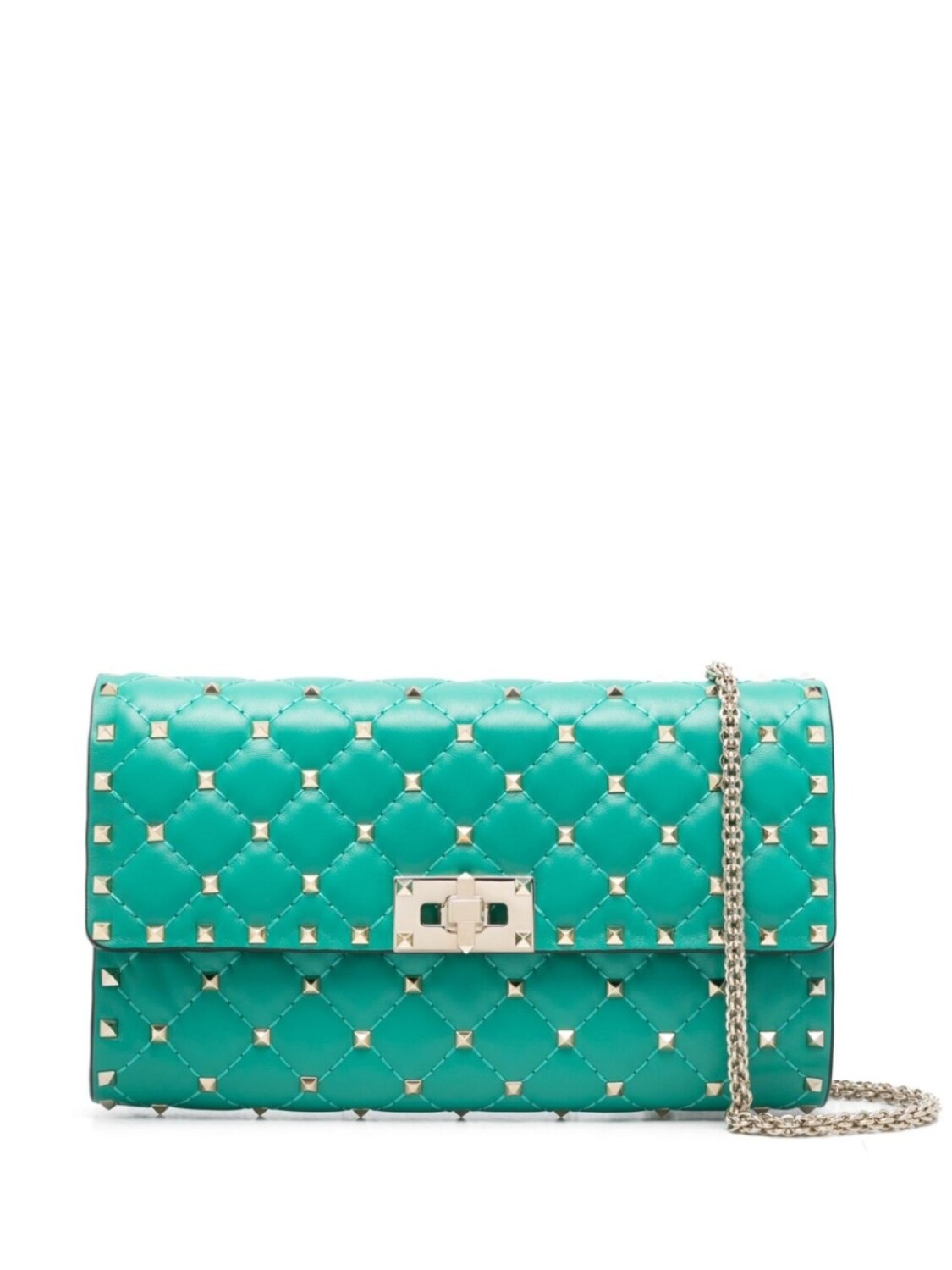 

Сумка через плечо с декором Rockstud Valentino Garavani, зеленый