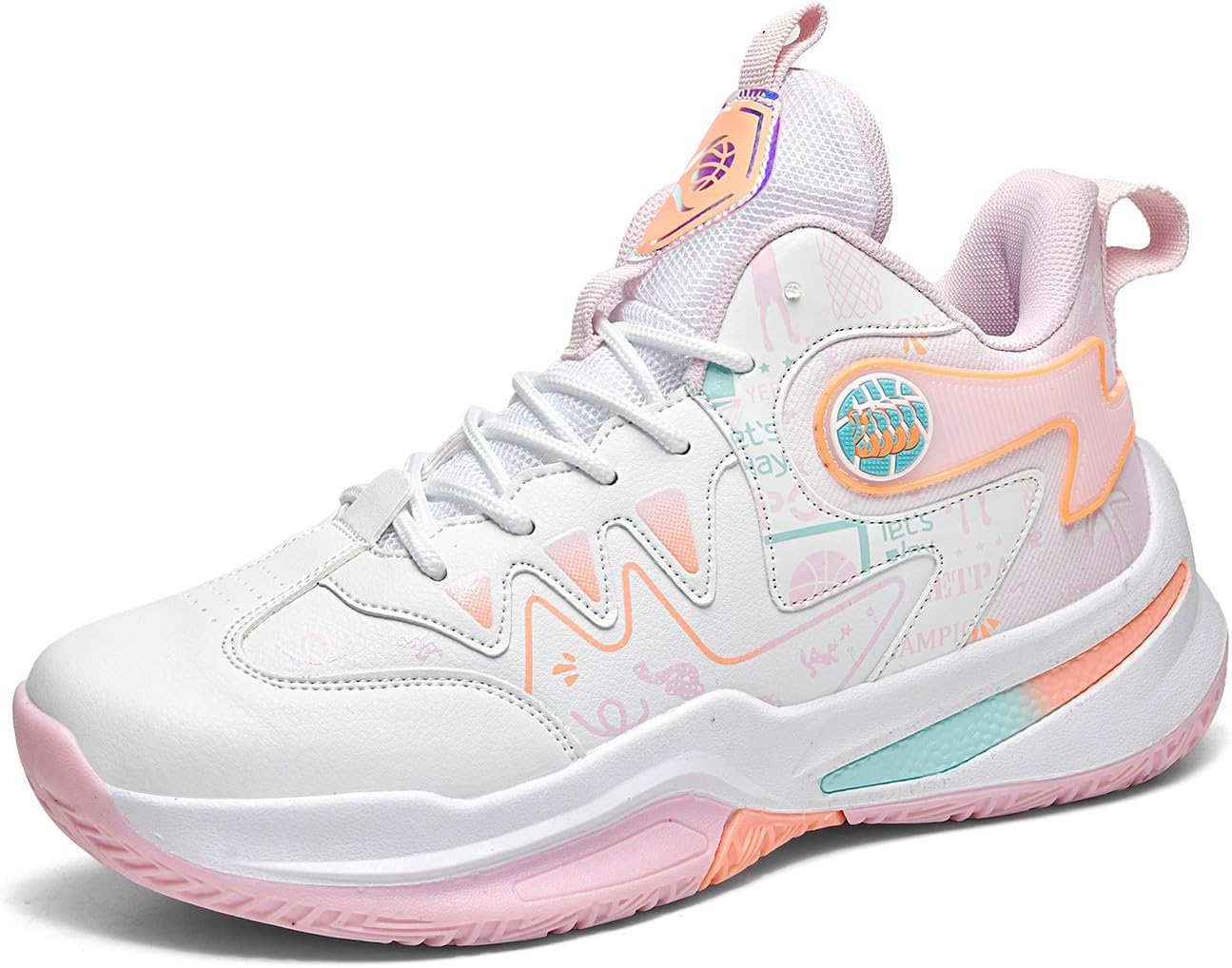 

Унисекс кроссовки для баскетбола VAXAV с высоким верхом, спортивные кроссовки для бега и тренировок, белый