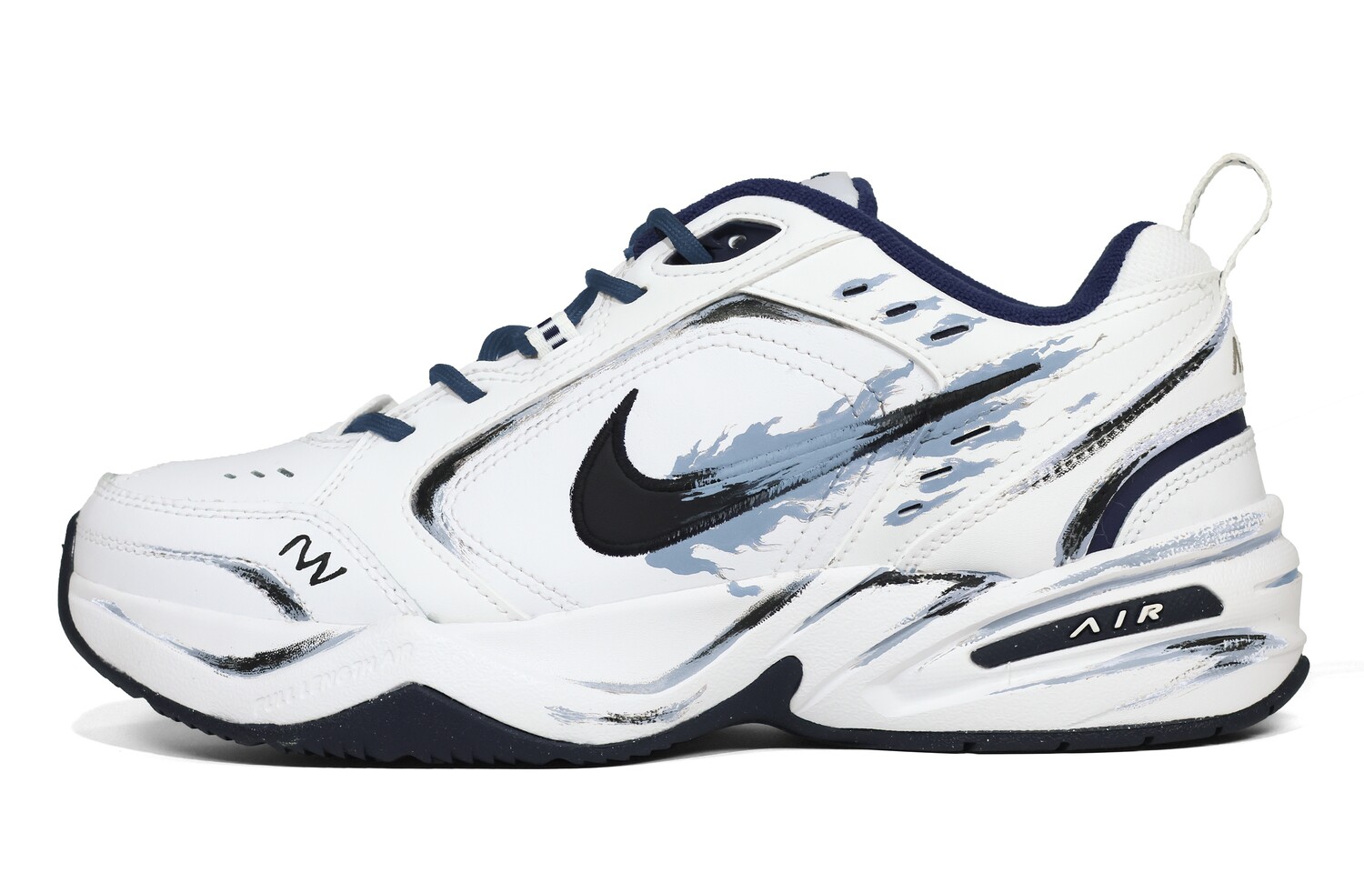 

Кроссовки Air Monarch 4 Chunky унисекс с низким верхом черного/белого/синего цвета Nike