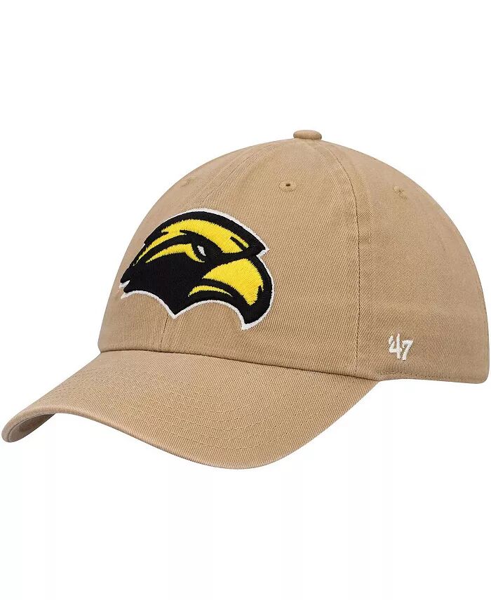 

Мужская регулируемая кепка цвета хаки Southern Miss Golden Eagles Clean Up '47 Brand