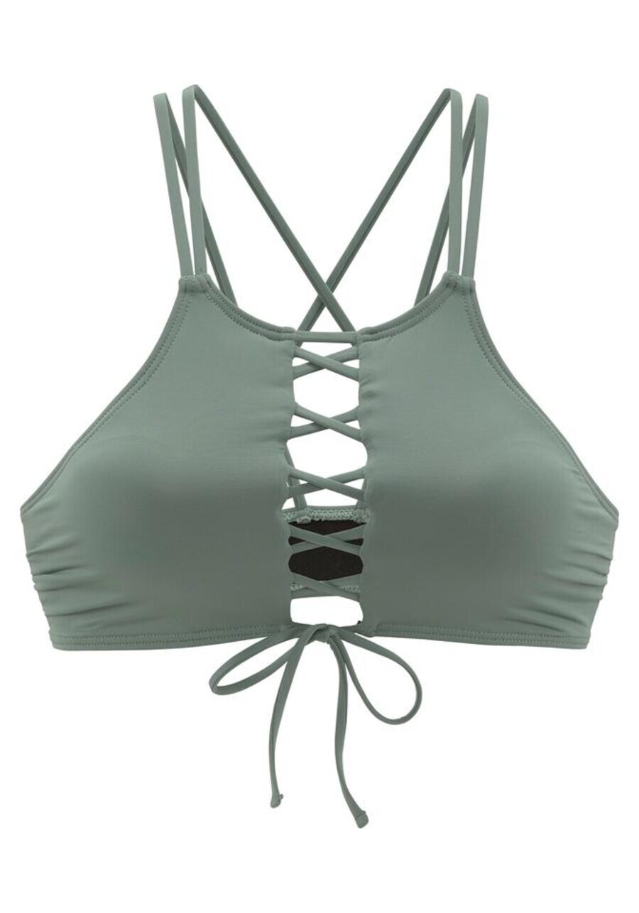 

Топ бикини BENCH Bralette Bikini Top Perfect, оливковый