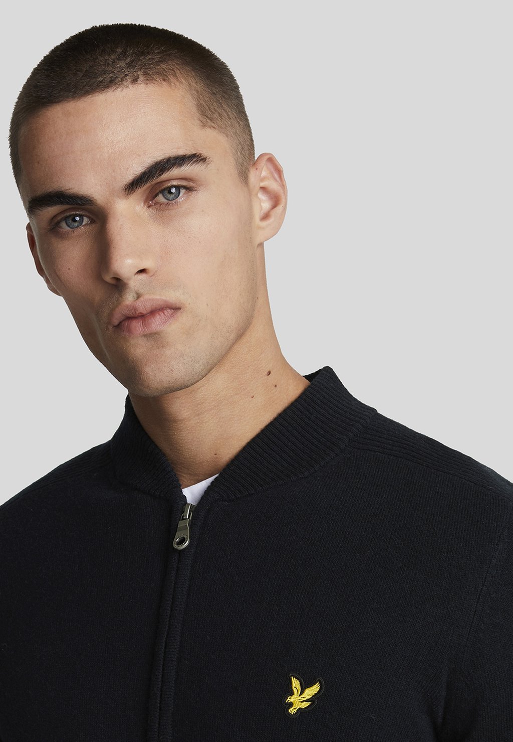 

Куртка-бомбер Lyle & Scott, темно-синий