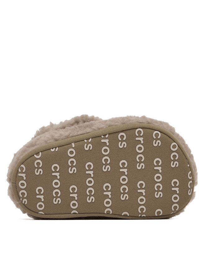 Тапочки Crocs Toddler Classic Cozzzy Slipper 210857, бежевый — фото 4