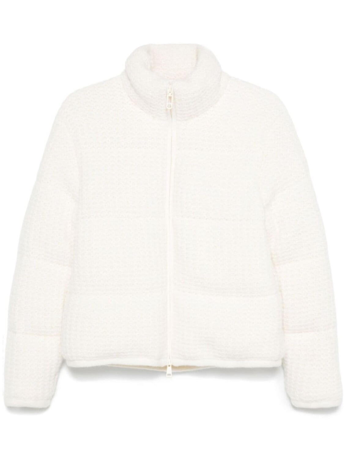 

Moncler трикотажный пуховик, серый