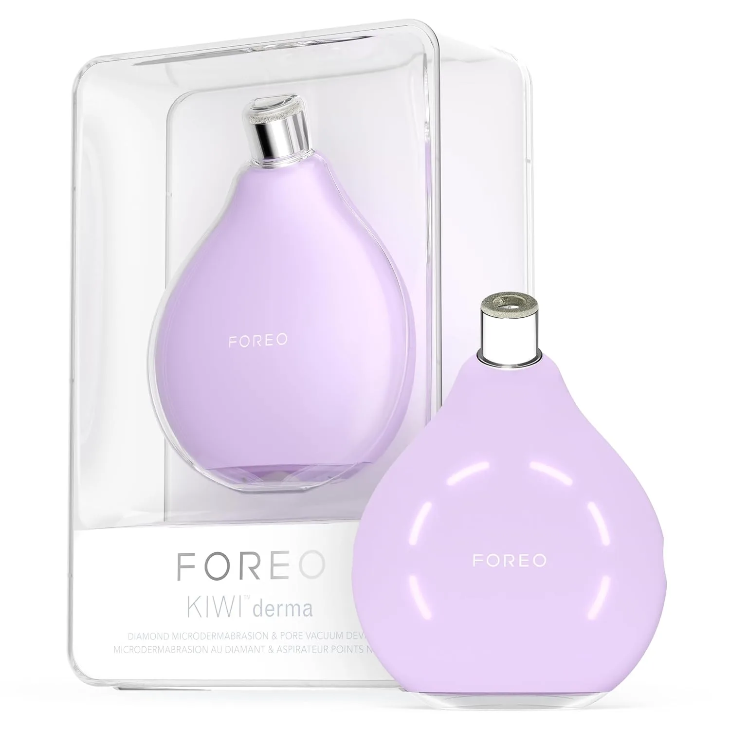 FOREO KIWI derma Машина для микродермабразии, удаление белых и черных точек для лица - инструменты для ухода за кожей - экстрактор черных точек - без пор-стрипов, вакуумный удалитель черных точек, Kiwi Derma