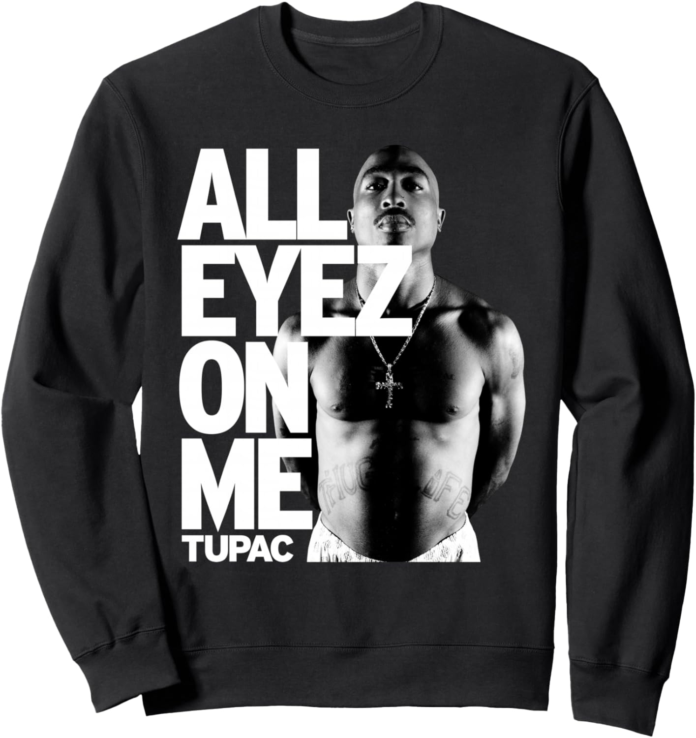 

Толстовка Tupac All Eyes On Me, черная Tupac Shakur, Черный, Толстовка Tupac All Eyes On Me, черная Tupac Shakur