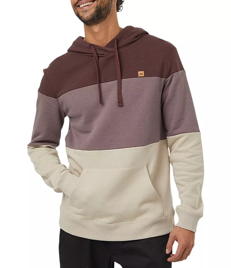 

Мужская толстовка Tentree TreeFleece Blocked Reynard, цвет Deep Mhgny/Elkwd/Pale Oak