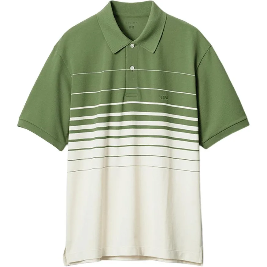 Футболка-поло JW Anderson SS26 Unisex UNIQLO, оливковый