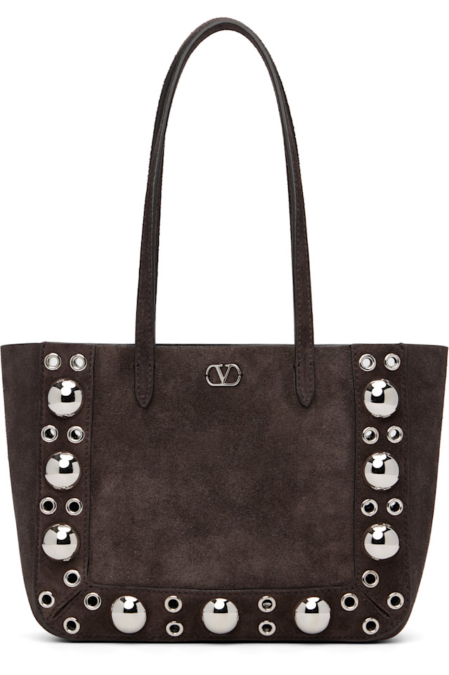 

Мини-Сумка-Тоут Nellcôte Valentino Garavani, коричневый