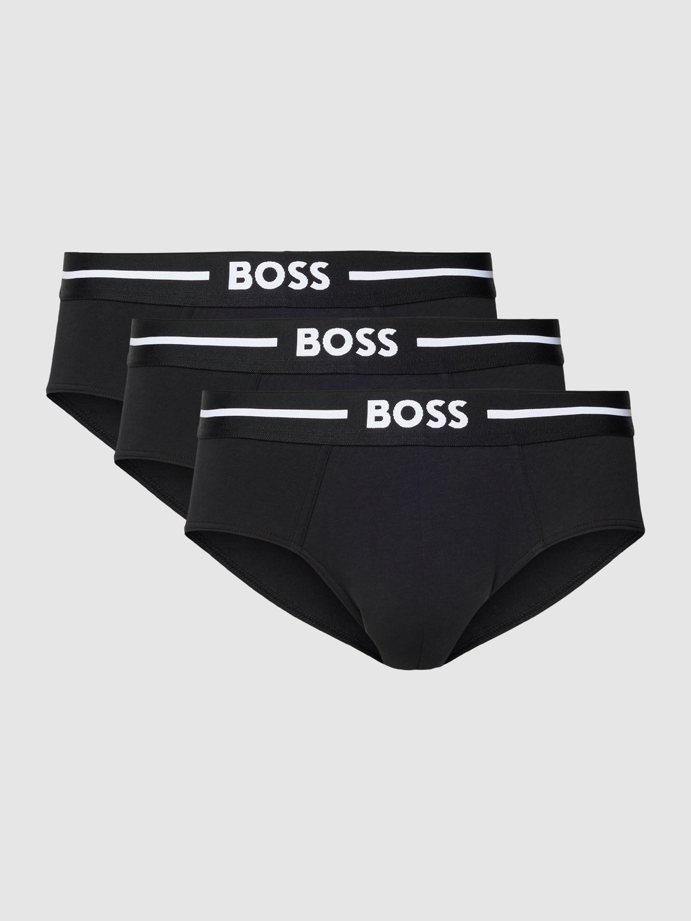 

Трусы с этикеткой на поясе в упаковке 3 шт BOSS, черный