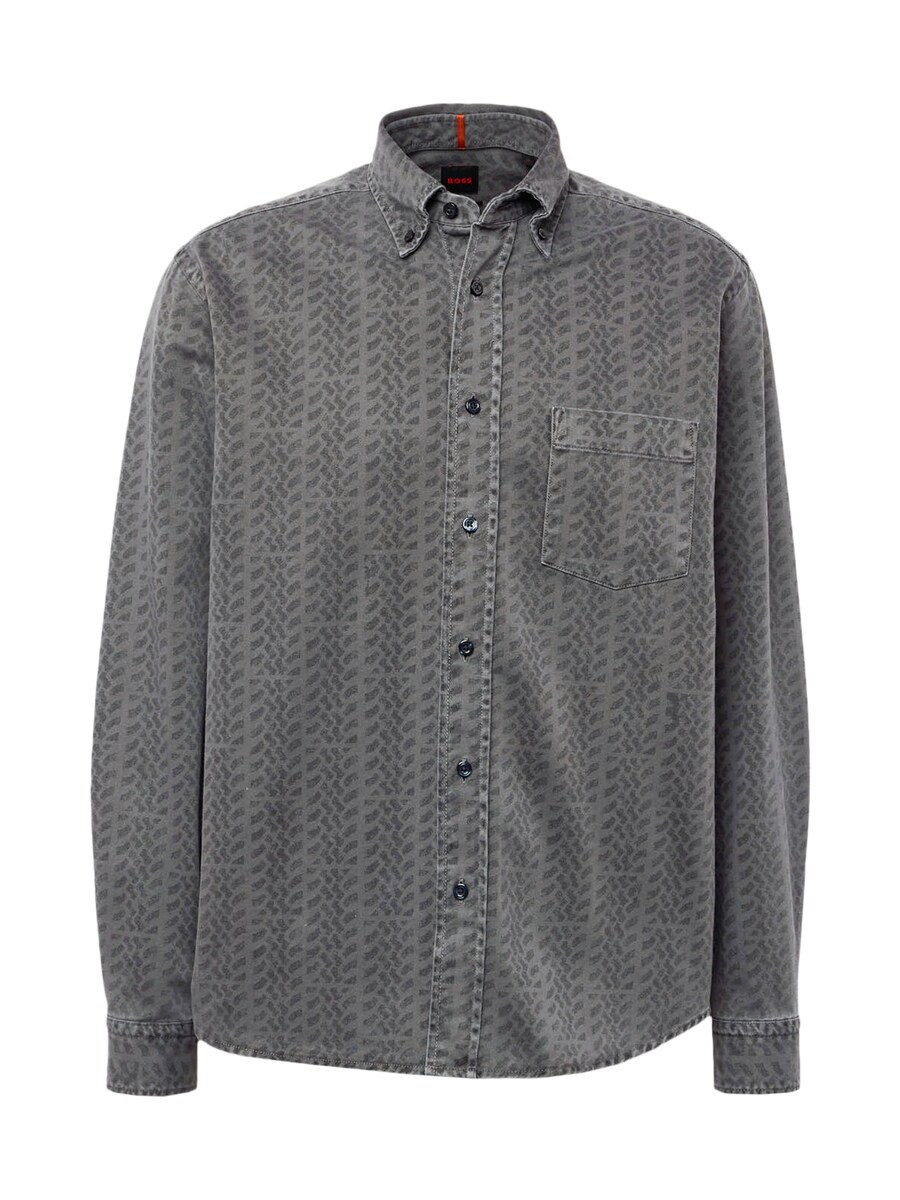 

Рубашка обычного кроя на пуговицах BOSS Lambey, цвет Anthracite/Dark grey