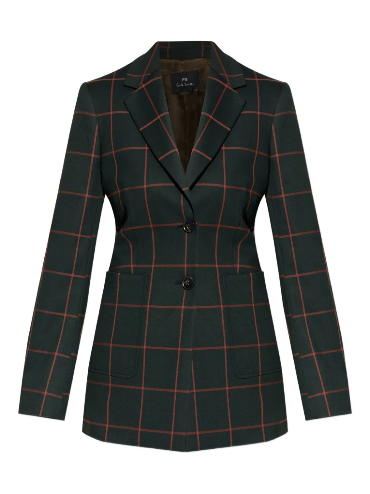 

Клетчатый блейзер PS Paul Smith, зеленый