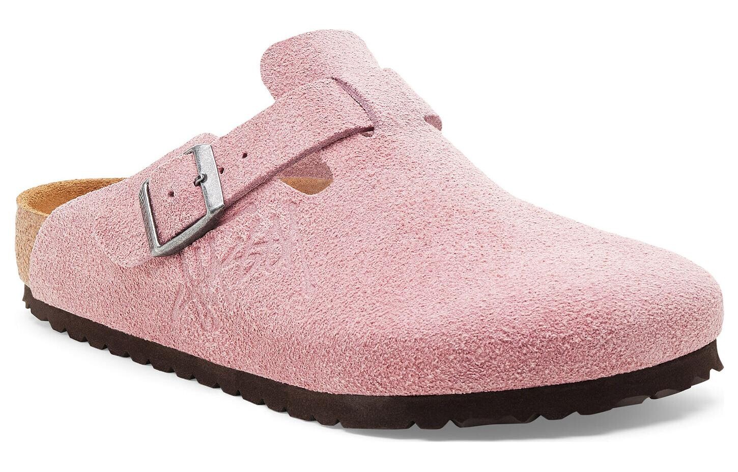 Мюли Birkenstock Stussy x Boston Shaggy, розовый — фото 2