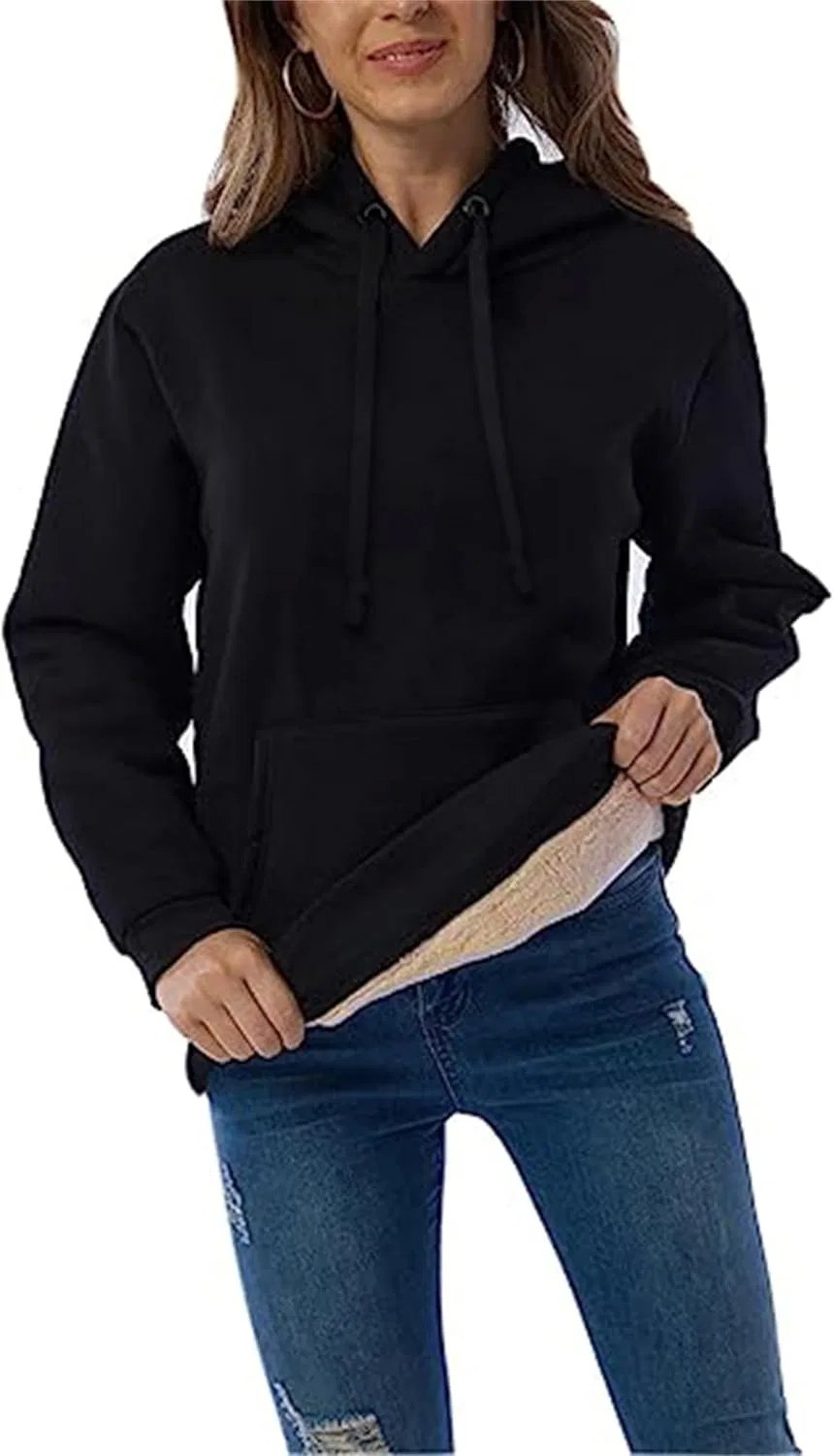 Женская толстовка Sherpa Fleece, Dark Blue — фото 3
