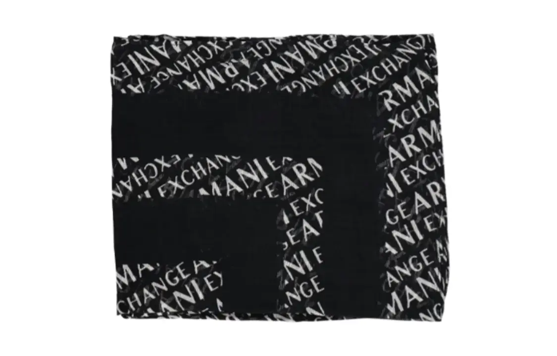 

ARMANI EXCHANGE Вязаный шарф женский черный, Black