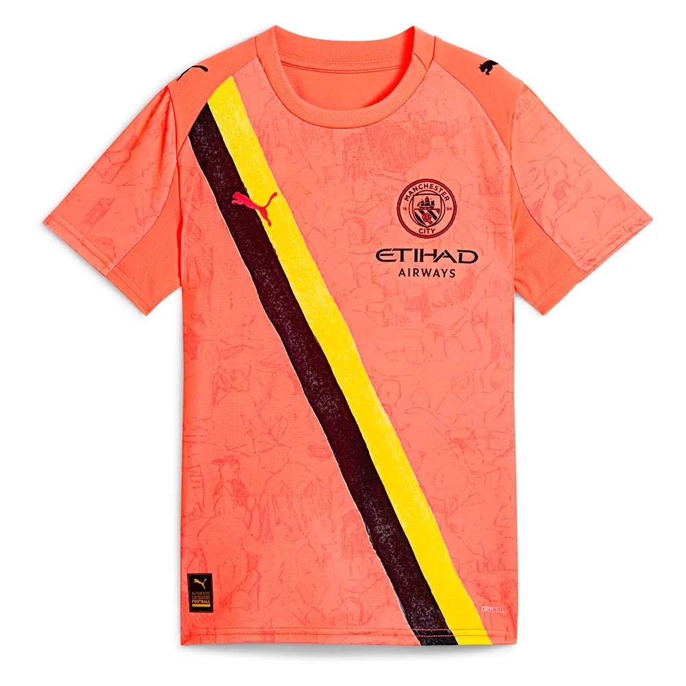 

Футболка с коротким рукавом Puma Super Manchester City FC home junior, оранжевый