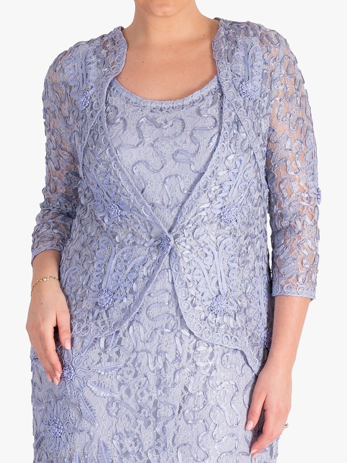 

Кружевная куртка chesca Luxe, сиреневый, Фиолетовый, Кружевная куртка chesca Luxe, сиреневый