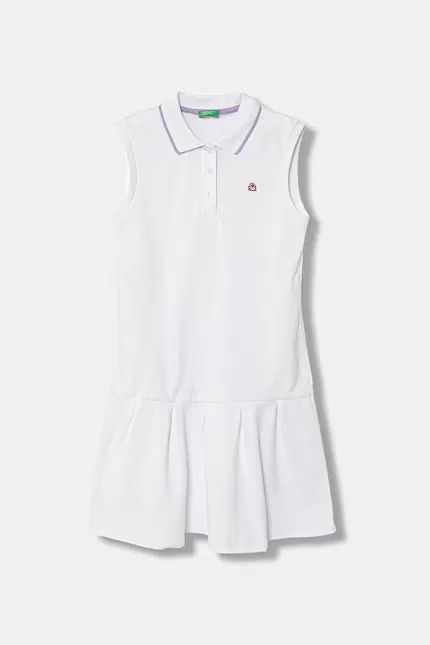 Платье летнее мини United Colors of Benetton, белый