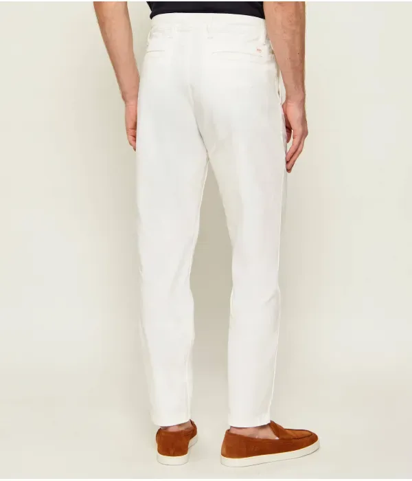 Брюки чинос tapered fit Boss Orange, белый — фото 4