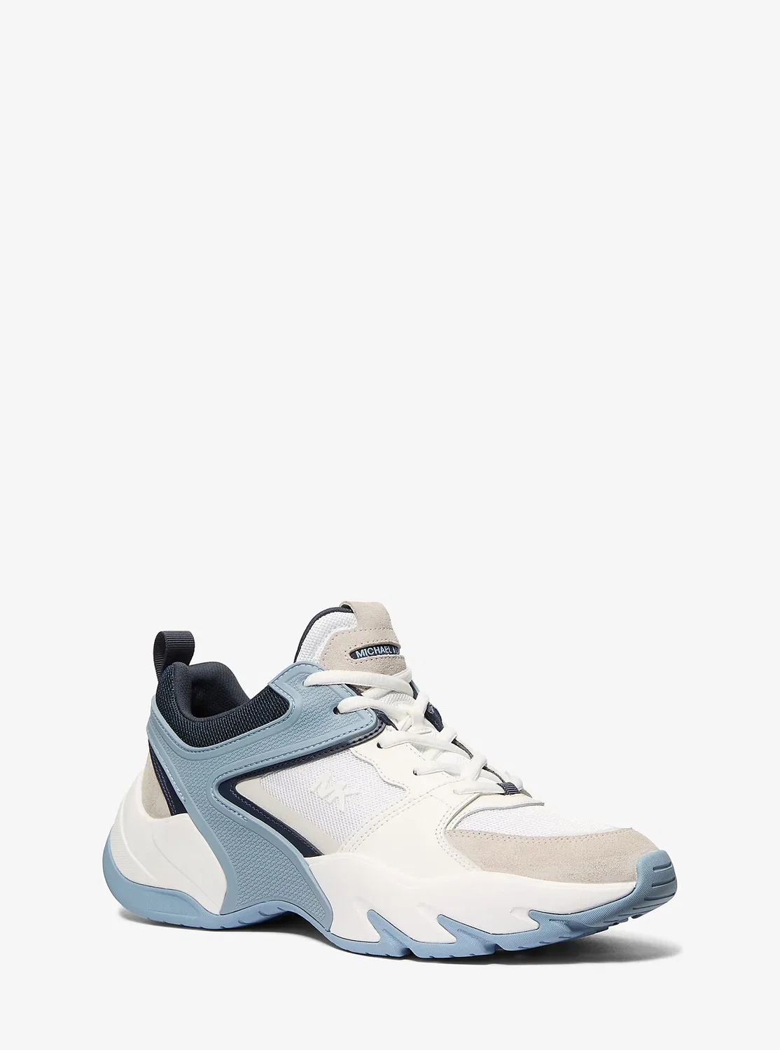 Chase Mixed-Media Trainer Michael Kors, Chambray
