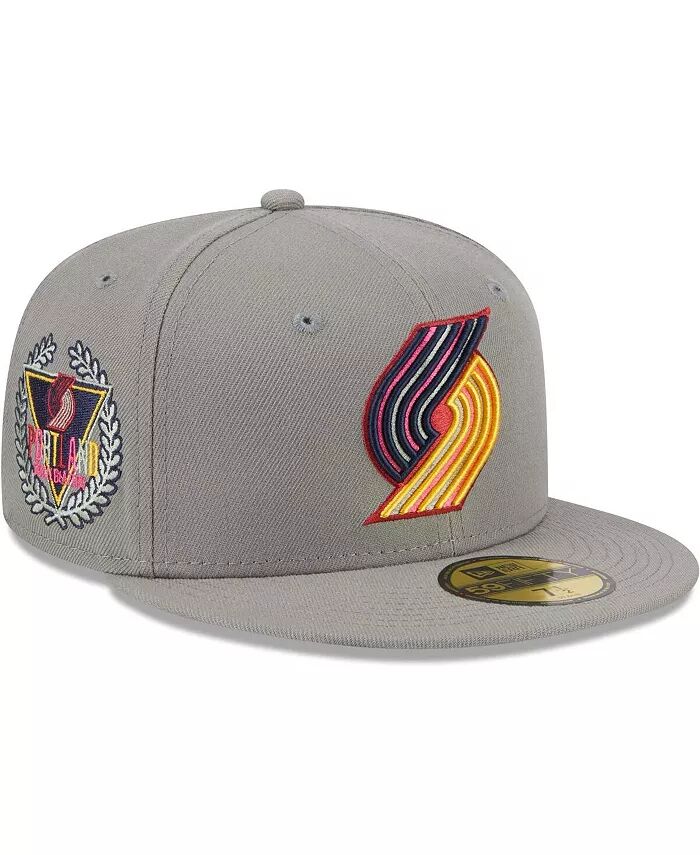 

Мужская серая кепка Portland Trail Blazers Color Pack 59FIFTY Fitted New Era