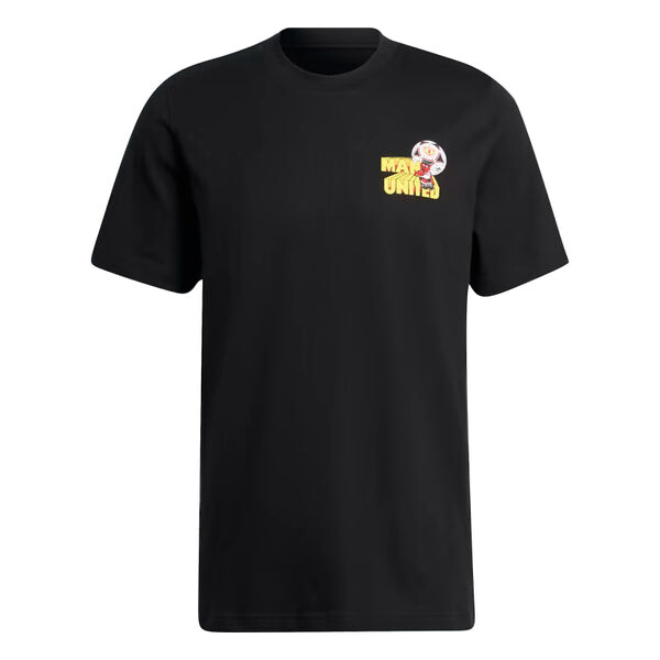 Футболка adidas Original Manchester United Graphic Tee 'Black', черный — фото 2