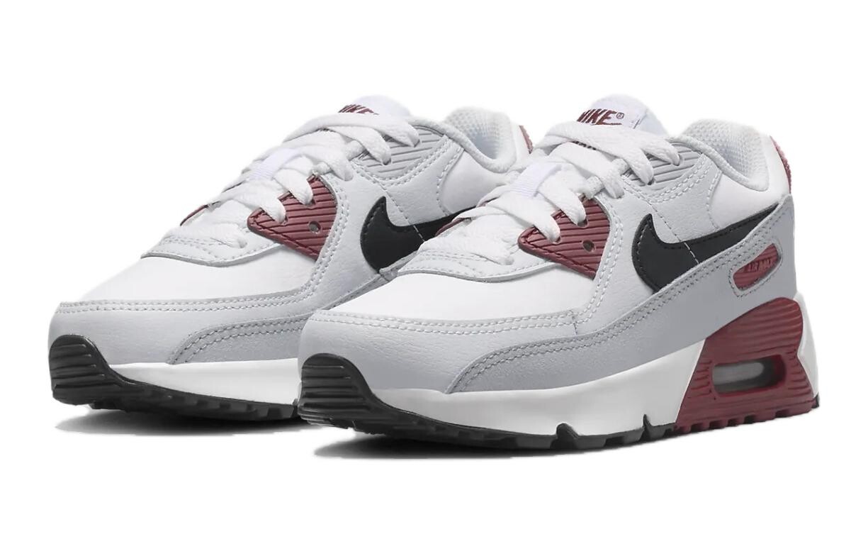 Кроссовки Nike Air Max 90 LTR PS, белый/фиолетовый/платиновый/черный — фото 3