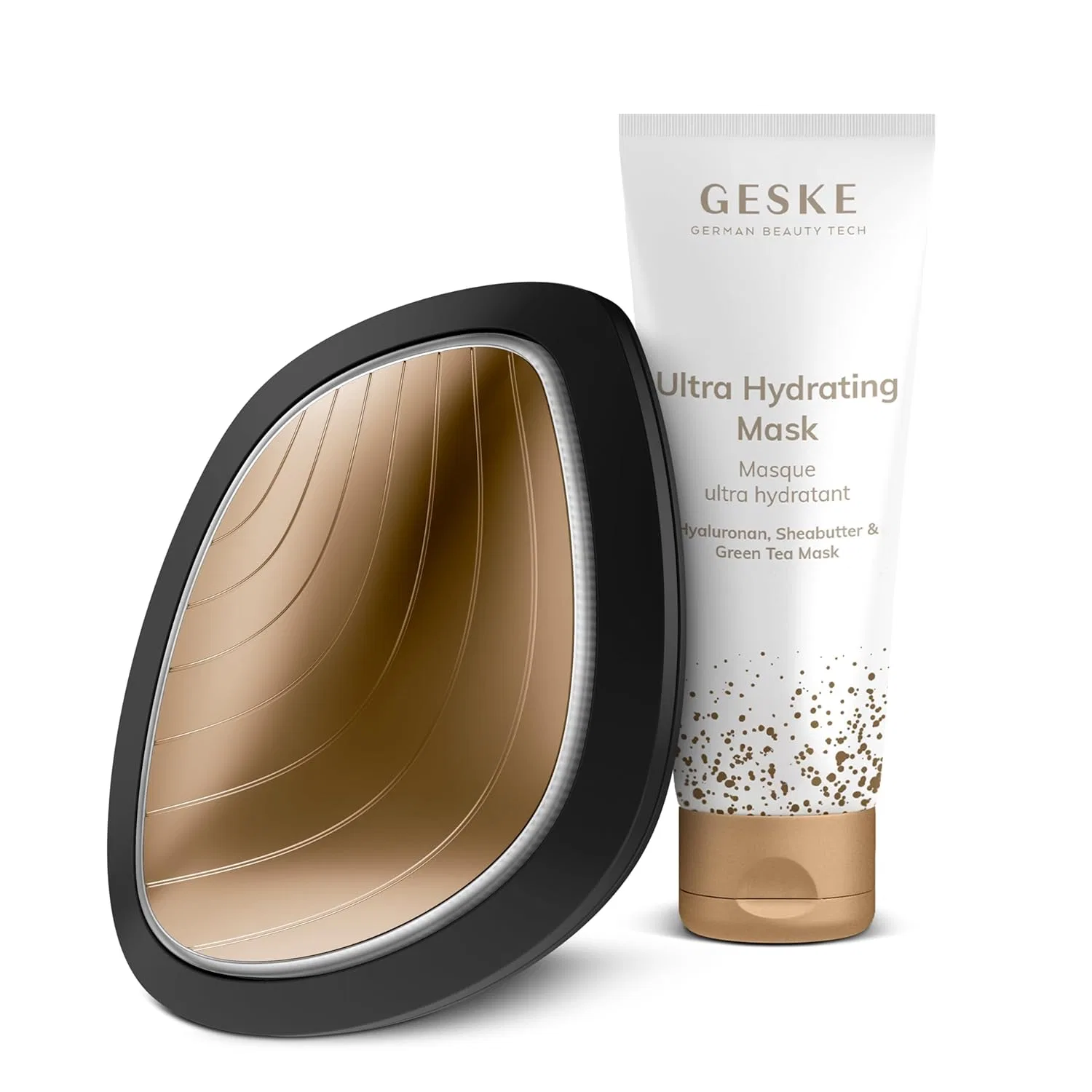 Маска для лица Geske — «SmartAppGuided Sonic Warm & Cool Mask 9 in » от , Gray Cosmetic Bundle (Ultra Hydrating)