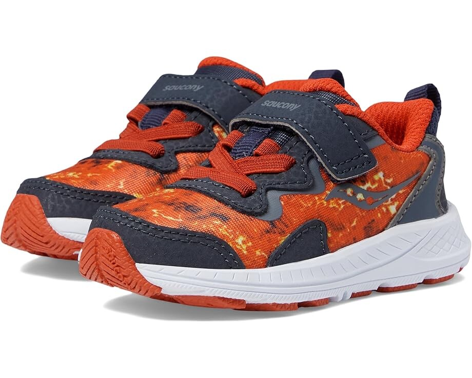 

Кроссовки Saucony Kids Flash A/C 3.0 Sneakers, цвет Navy/Lava 1