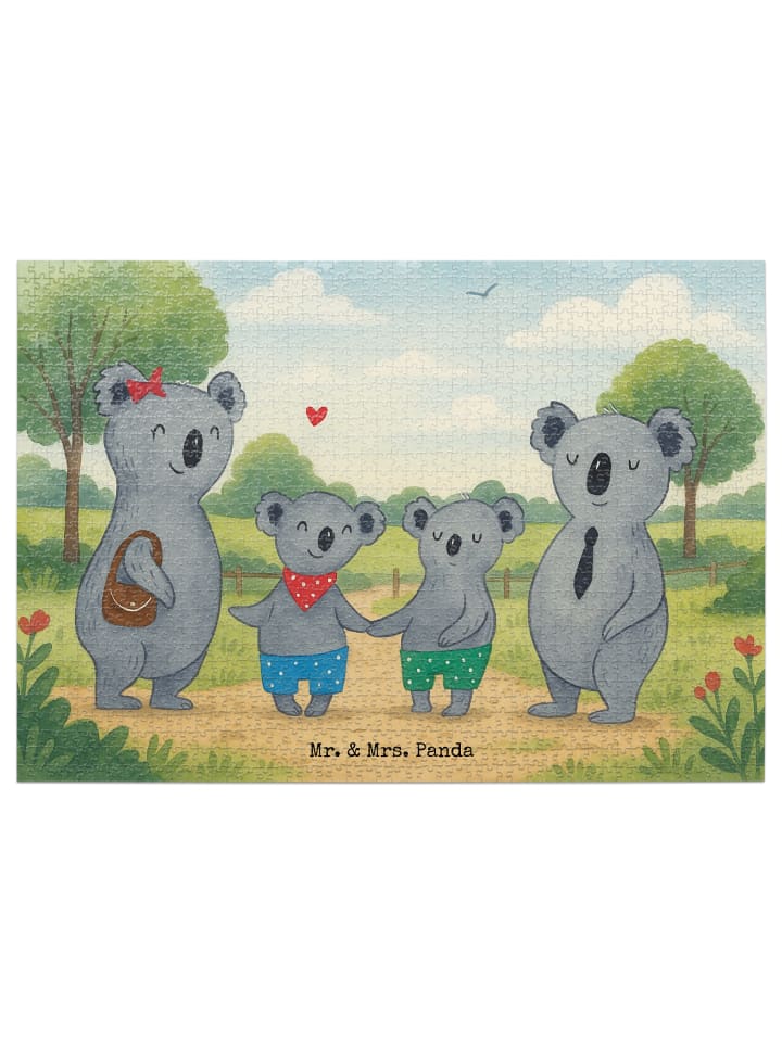 

Mr. & Mrs. Panda Головоломка «Семейство коал, два варианта дизайна без слов», белого цвета