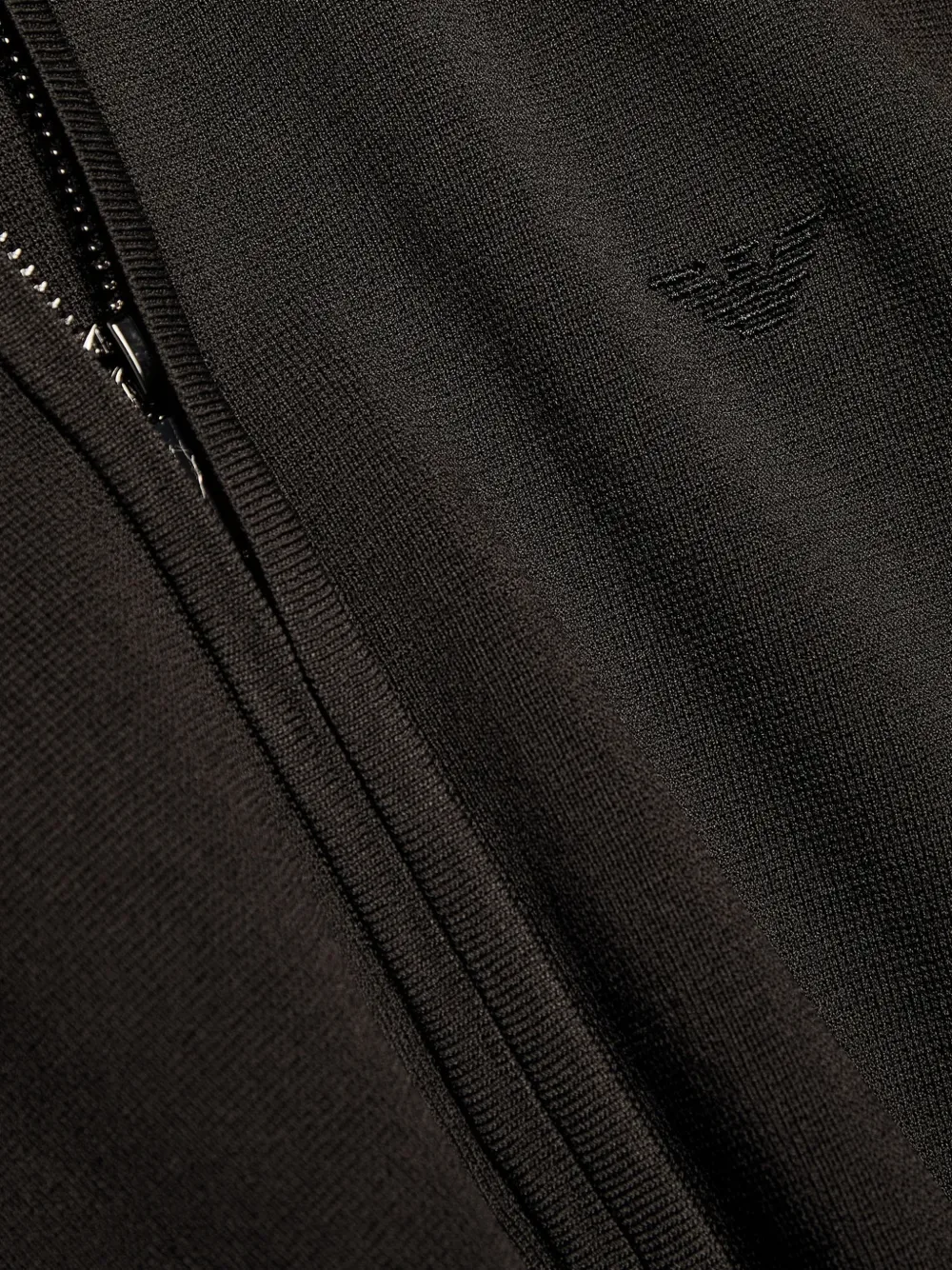 Кардиган на молнии EMPORIO ARMANI, черный — фото 2