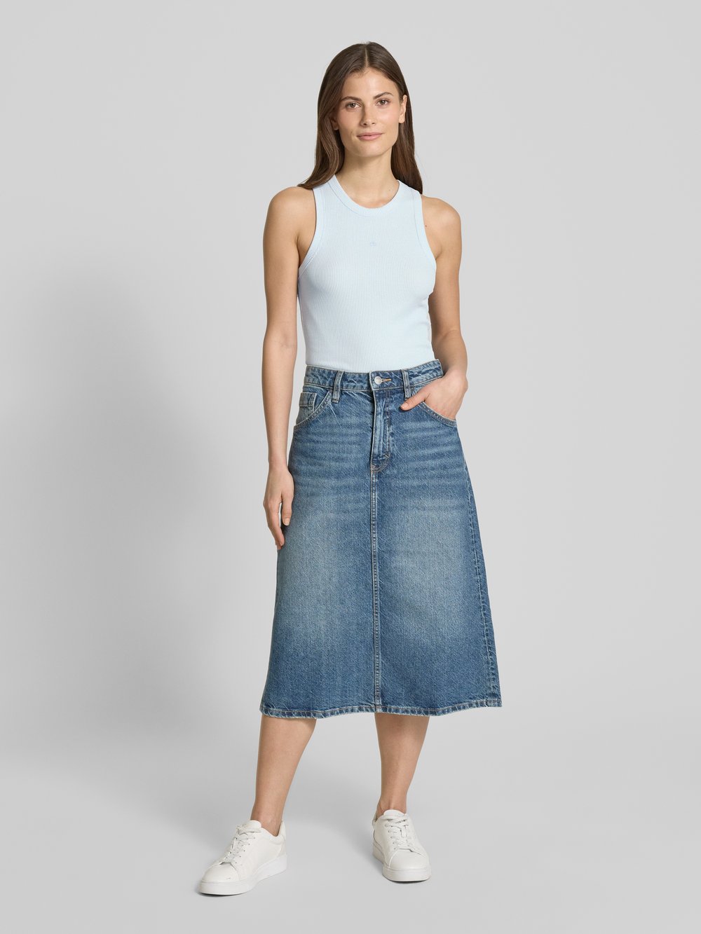 

Майка с вышитым логотипом Scotch & Soda, светло-голубой
