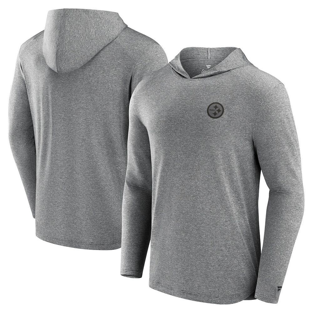 

Мужская легкая футболка с капюшоном Fanatics Black Pittsburgh Steelers Front Office Tech Fanatics Brands - White Label, цвет Stl Black