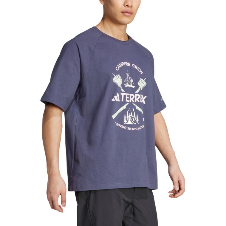 Adidas Футболка Terre POLYGIENE GRAPHIC мужская темно-синяя — фото 4