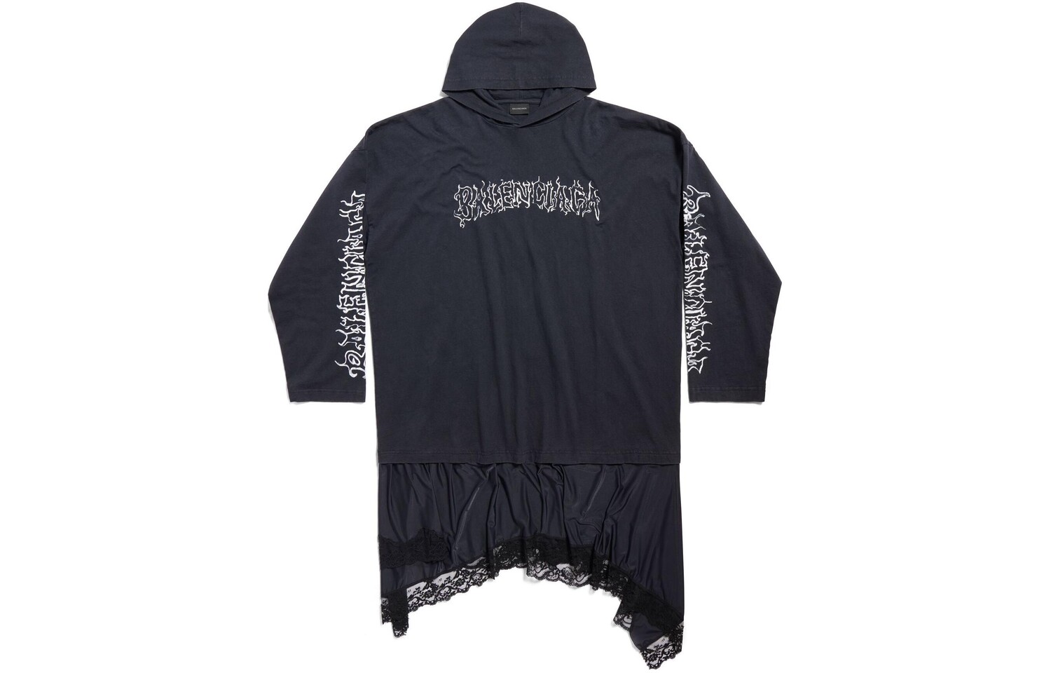 

Платье с длинными рукавами женское черное Balenciaga