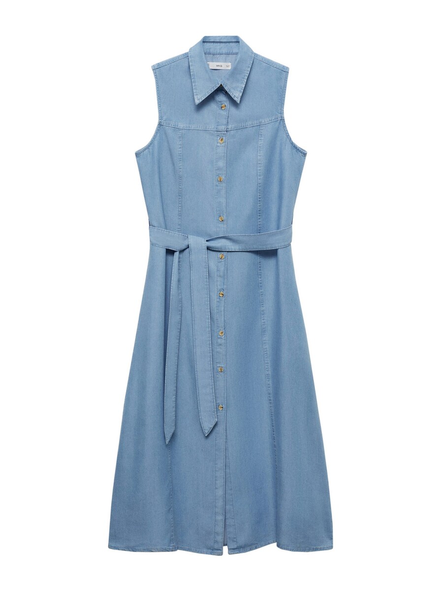 

Платье рубашка MANGO Shirt Dress Thea, светло-синий