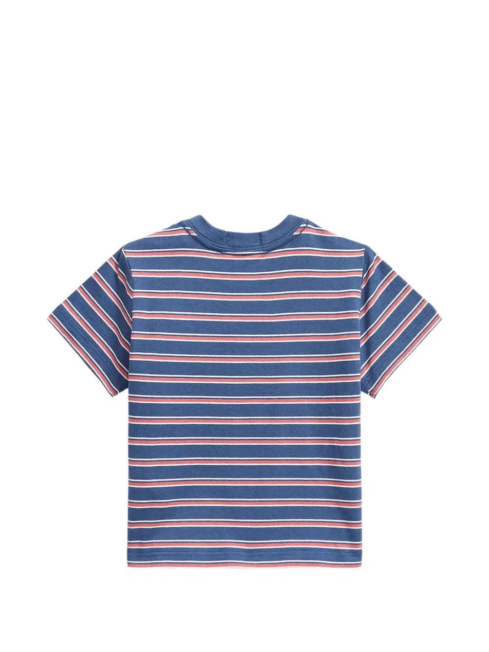 Полосатая футболка Polo Ralph Lauren Kids, синий — фото 2